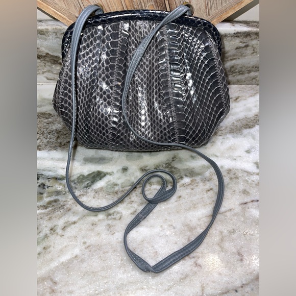 Vintage Ande Snakeskin Clutch Crossbody - Picture 6 of 12